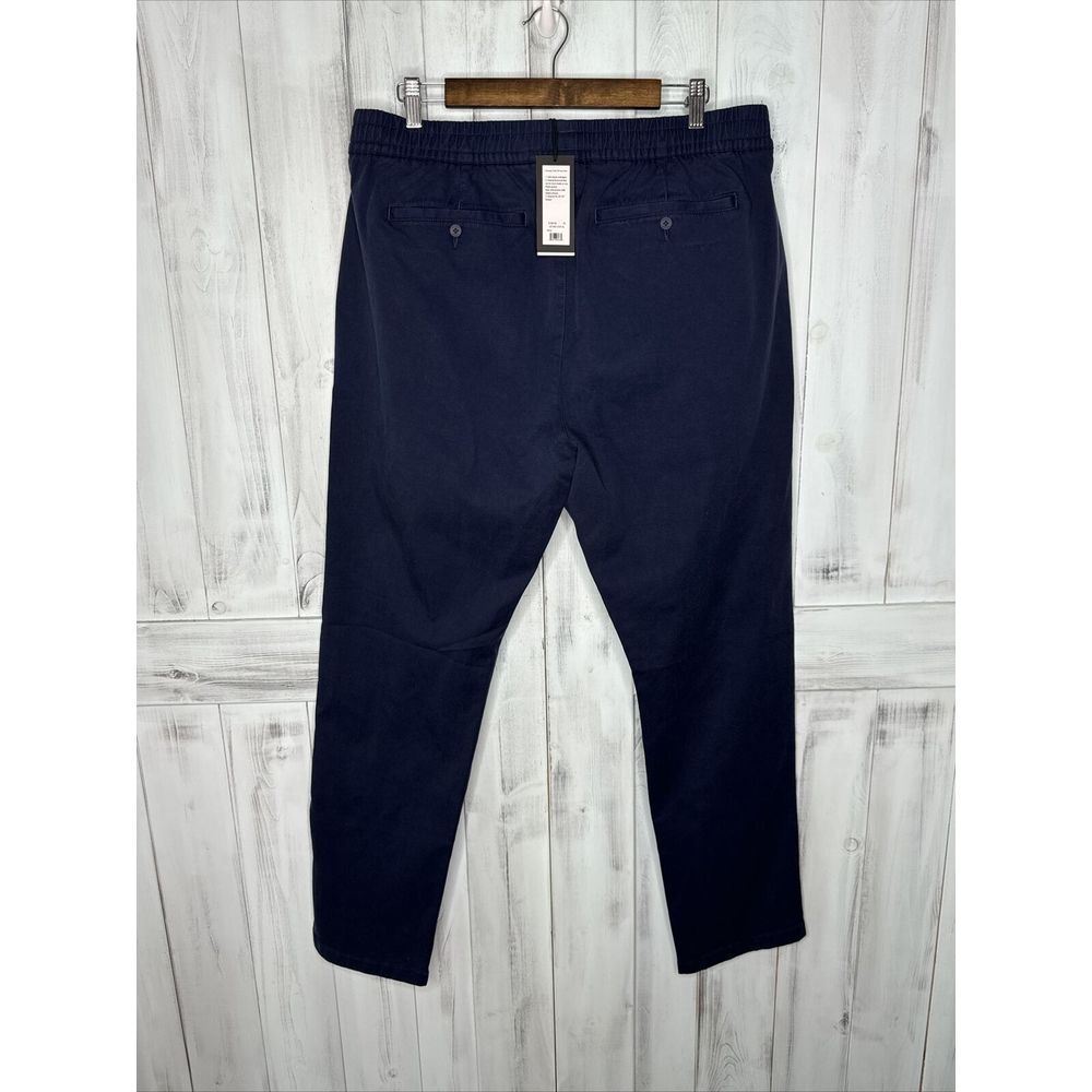 NWT RHONE NAVY BLUE EVERYDAY TWILL OFF HOURS DRAWSTRING ELASTIC WAIST PANTS‎ XL - Picture 8 of 16